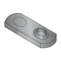 Newport Fasteners Tab Weld Nut, #6-32, Steel, 0.453 in Wd, 0.64 in Lg, 0.098 in Ht, 1000 PK 465068